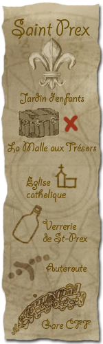 Légende du plan d'accès